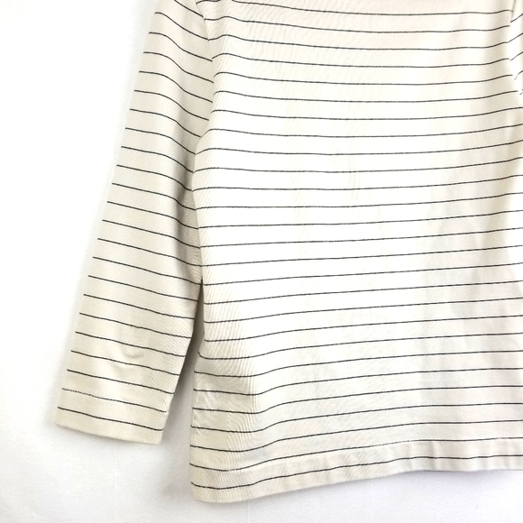Kate Spade Saturday Ivory Striped Cotton Top Sz S - Picture 8 of 11